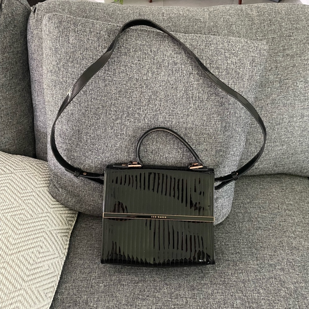 Ted Baker Black Patent Leather Bag